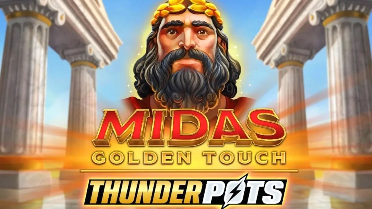 Midas Golden Touch: Thunder Pots slot machine interface com baús de bônus